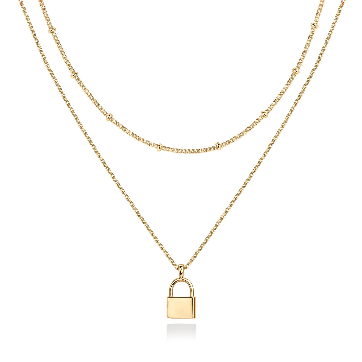 PAVOI 14K Gold Plated Layering Necklaces for Women, Cute Motif Pendants