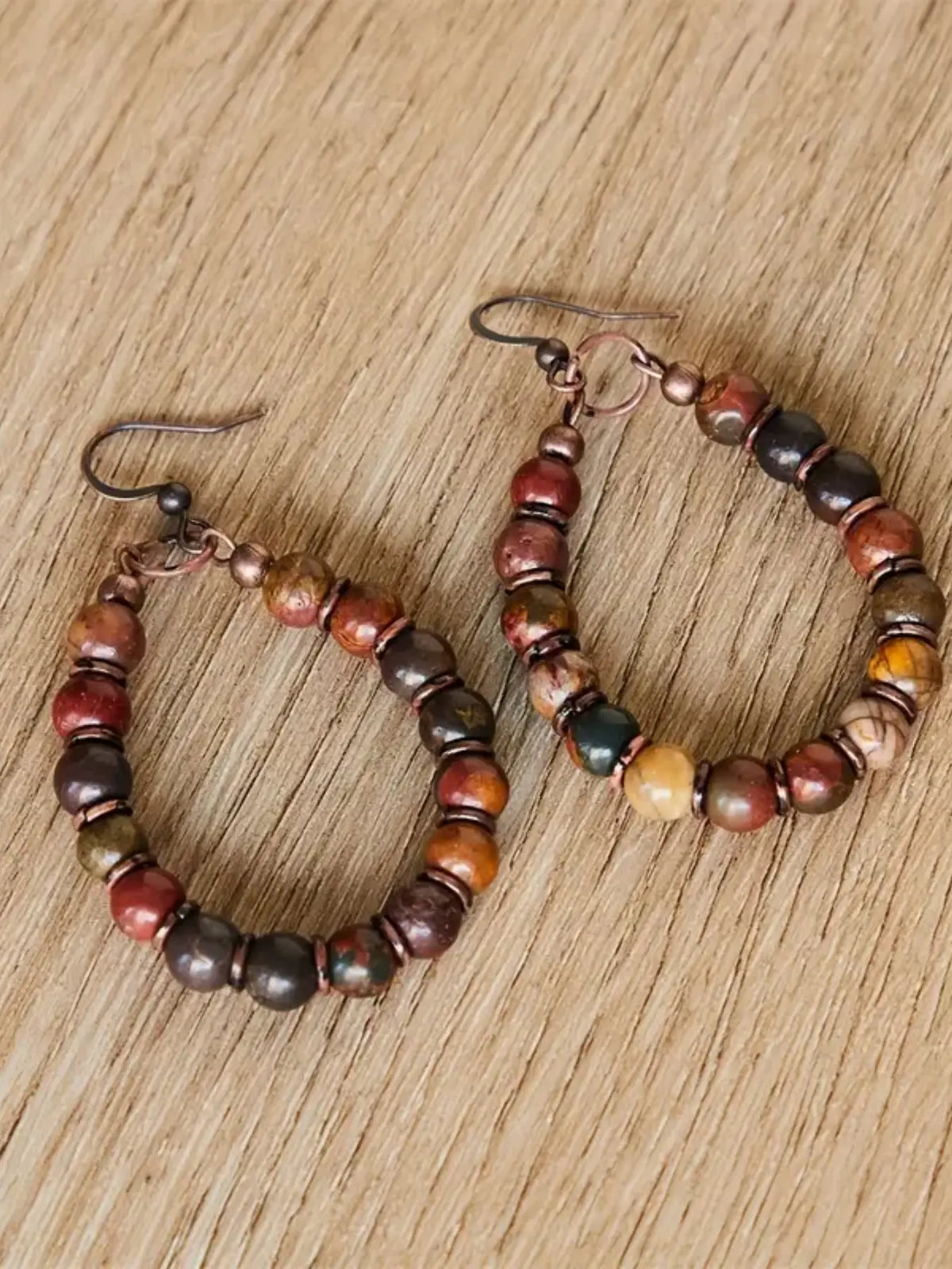 Vintage Creative Water Drop Beaded Earrings, Bohemian Vintage Ear Jewelry Memorial Gift, Unique Design for Women & Girls, Good Earrings