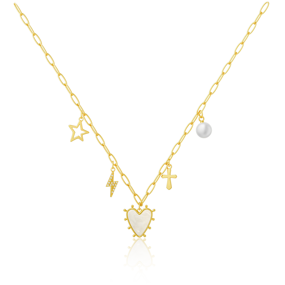 Tewiky 14K Gold/Silver Plated Heart Shape Pendant Magnetic Necklace for Women Dainty Fashion Choker Necklace Jewelry Love Party Mother's Day Gift