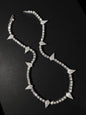 1PC Cool rock Rhinestone Luminous Spiked Black Panther tennis necklace Bling Chain High End Necklace for men and women for party accessories Goddess Necklace Jewelry Necklace Exquisite Jewelry Gift Fashion Accessory Necklace