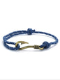 Men's Vintage Fish Hook Design Braided Bracelet, Adjustable Handmade Nautical Bracelet, Fashion Accessories for Men & Boys, Fashionable Bracelet, Trendy Stackable Bracelet, Bracelet Jewelry, Fashionable Bracelet Style