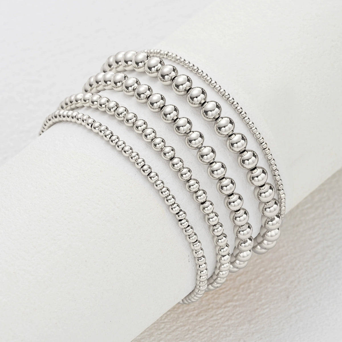 17KM Women's Gold Plated Beaded Bracelet - Adjustable, Waterproof Costume Jewelry, Everyday Wear Bracelet Stacks, Ideal Gifts for Sohochic Casual Accessory Enthusiasts