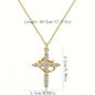 Women's Elegant Cross Theme Faith Pendant Necklace - Stacking Layered Pendant with Necklace, Fashion Costume Jewelry, Gift Idea for Gifting