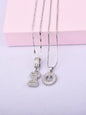 Initials Necklace with Box, 26 Letters Pendant Necklace, Alphabet Letter Necklace for Women & Girls, Fashion Jewelry for Party, Daily Decor, Trendy All-match & Exquisite Jewelry for Birthday Gift, Personalized Initial Necklace, Fashionable Accessory