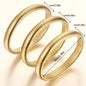 Women's 14K Gold Plated Chunky Bracelet Stacks (3PCS) - 17KM Waterproof Non-Tarnish Jewelry for Women, High Quality Exquisite Summer Accessory Gifts, Sohochic Costume Bracelets & Bangles