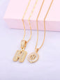 Initials Necklace with Box, 26 Letters Pendant Necklace, Alphabet Letter Necklace for Women & Girls, Fashion Jewelry for Party, Daily Decor, Trendy All-match & Exquisite Jewelry for Birthday Gift, Personalized Initial Necklace, Fashionable Accessory