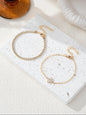 Flower Design Bracelet, Fashionable Jewelry for Women & Girls, Trendy All-match & Exquisite Jewelry for Birthday Gift, Sparkling Zircon Bracelet, Cubic Zirconia Bracelet