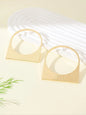 Fashionable Geometric Hollow Out Round Metal Large Hoops Shape Earrings for Women, Simple Party Club Personality Versatile Earrings Ear Hoops, Fashion Jewelry Party