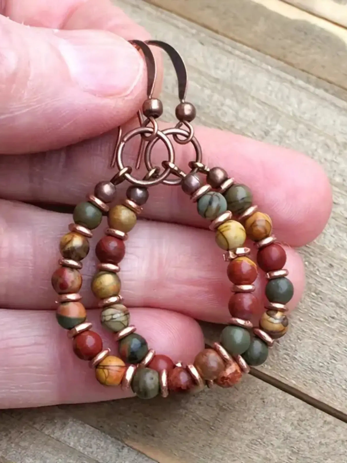 Vintage Creative Water Drop Beaded Earrings, Bohemian Vintage Ear Jewelry Memorial Gift, Unique Design for Women & Girls, Good Earrings