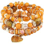 Women Beaded Bracelet Set| Colorful Boho Stackable Trendy Design with Crystal Accents Multilayer Bangle Bracelet| Fashion Stretch Braclets Jewelry for Women