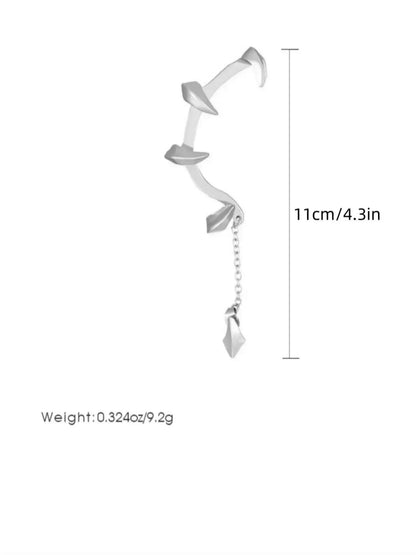 Punk Style Demon Claw Ear Wrap,  Fashionable Gothic Earrings for Women & Men, Fashion Jewelry for Party, Daily Clothing Decor, Trendy All-match & Exquisite Jewelry for Birthday Gift