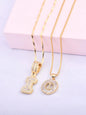 Initials Necklace with Box, 26 Letters Pendant Necklace, Alphabet Letter Necklace for Women & Girls, Fashion Jewelry for Party, Daily Decor, Trendy All-match & Exquisite Jewelry for Birthday Gift, Personalized Initial Necklace, Fashionable Accessory