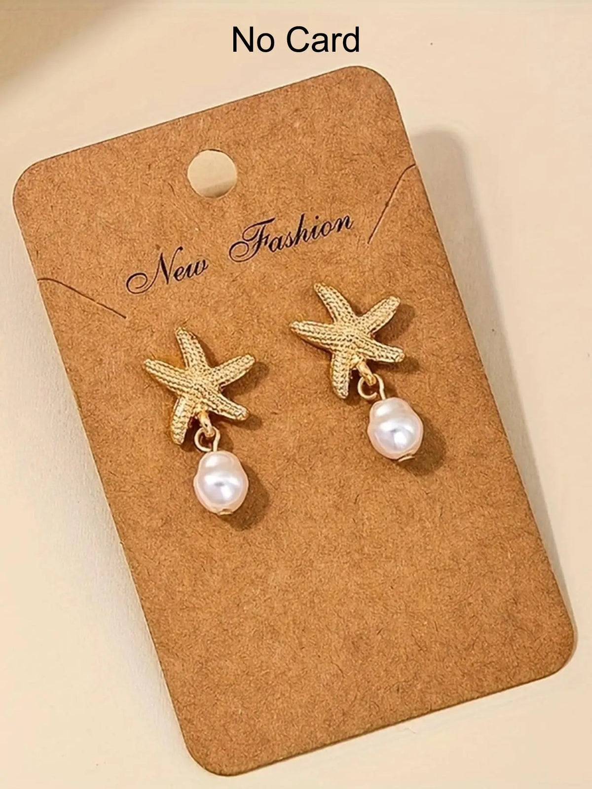 Starfish & Faux Pearl Decor Dangle Earrings, Stylish Jewelry for Women, Trendy All-match & Exquisite Jewelry for Birthday Gift, Trendy Fashionable Accessories, Beachy Earrings, Earrings Dangling