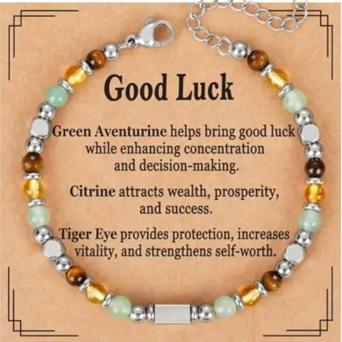 Women's Natural Amethyst Beads Healing Crystal Bracelet - Triple Stone Mix Natural Stones, Adjustable (6.5+1.8 in), Skin-Safe Metals, 1-Piece Unique Jewelry, Gift-Ready Charm, Daily Wear Fashion Accessory