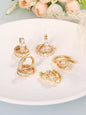 Women's Elegant Butterfly & Heart Design Hoop Earrings, Fashionable Exquisite Hoop Earrings, Trendy All-match Jewelry as Gift for Daily & Party Decor, Heart Shaped Earrings, Versatile Earrings, Earring Set, Trendy Fashionable Accessories