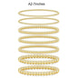 17KM Women's Gold Plated Beaded Bracelet - Adjustable, Waterproof Costume Jewelry, Everyday Wear Bracelet Stacks, Ideal Gifts for Sohochic Casual Accessory Enthusiasts