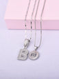 Initials Necklace with Box, 26 Letters Pendant Necklace, Alphabet Letter Necklace for Women & Girls, Fashion Jewelry for Party, Daily Decor, Trendy All-match & Exquisite Jewelry for Birthday Gift, Personalized Initial Necklace, Fashionable Accessory