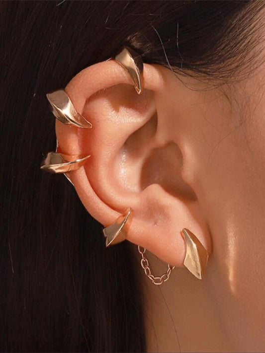 Punk Style Demon Claw Ear Wrap,  Fashionable Gothic Earrings for Women & Men, Fashion Jewelry for Party, Daily Clothing Decor, Trendy All-match & Exquisite Jewelry for Birthday Gift