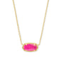 Kendra Scott Elisa Pendant Necklace for Women, Fashion Jewelry, 14k Gold-Plated