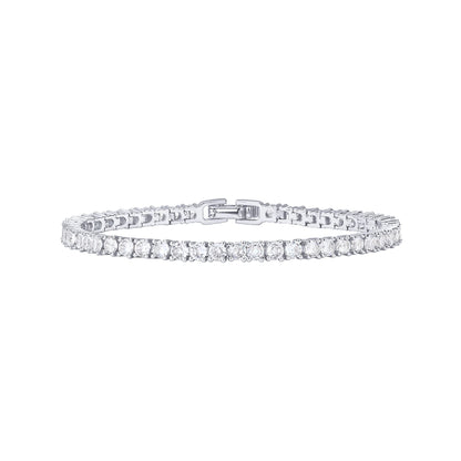 PAVOI 14K Gold Plated 3mm Cubic Zirconia Classic Tennis Bracelet | Gold Bracelets for Women