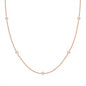 PAVOI Layering Necklace for Women, 14K Gold Plated Station CZ Chain
