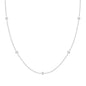 PAVOI Layering Necklace for Women, 14K Gold Plated Station CZ Chain