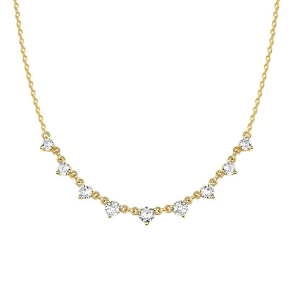 PAVOI Layering Necklace for Women, 14K Gold Plated Station CZ Chain