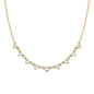 PAVOI Layering Necklace for Women, 14K Gold Plated Station CZ Chain