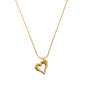 18K Gold Plated Irregular Pendant Chunky Statement Necklace for Women