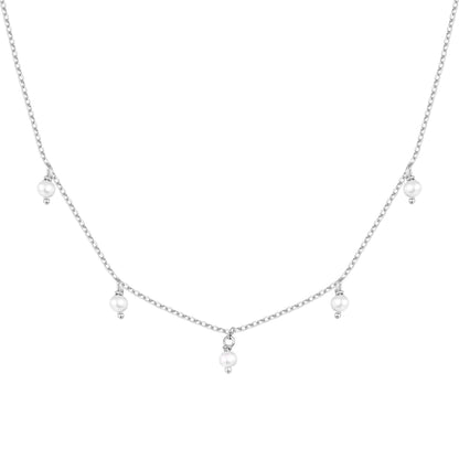 PAVOI Layering Necklace for Women, 14K Gold Plated Station CZ Chain