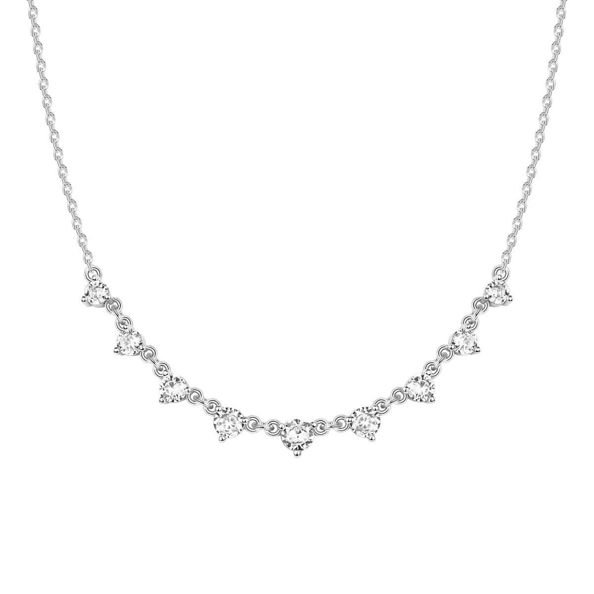 PAVOI Layering Necklace for Women, 14K Gold Plated Station CZ Chain