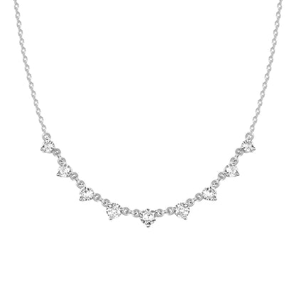 PAVOI Layering Necklace for Women, 14K Gold Plated Station CZ Chain