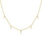 PAVOI Layering Necklace for Women, 14K Gold Plated Station CZ Chain