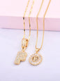 Initials Necklace with Box, 26 Letters Pendant Necklace, Alphabet Letter Necklace for Women & Girls, Fashion Jewelry for Party, Daily Decor, Trendy All-match & Exquisite Jewelry for Birthday Gift, Personalized Initial Necklace, Fashionable Accessory