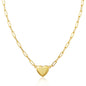 Tewiky 14K Gold/Silver Plated Heart Shape Pendant Magnetic Necklace for Women Dainty Fashion Choker Necklace Jewelry Love Party Mother's Day Gift