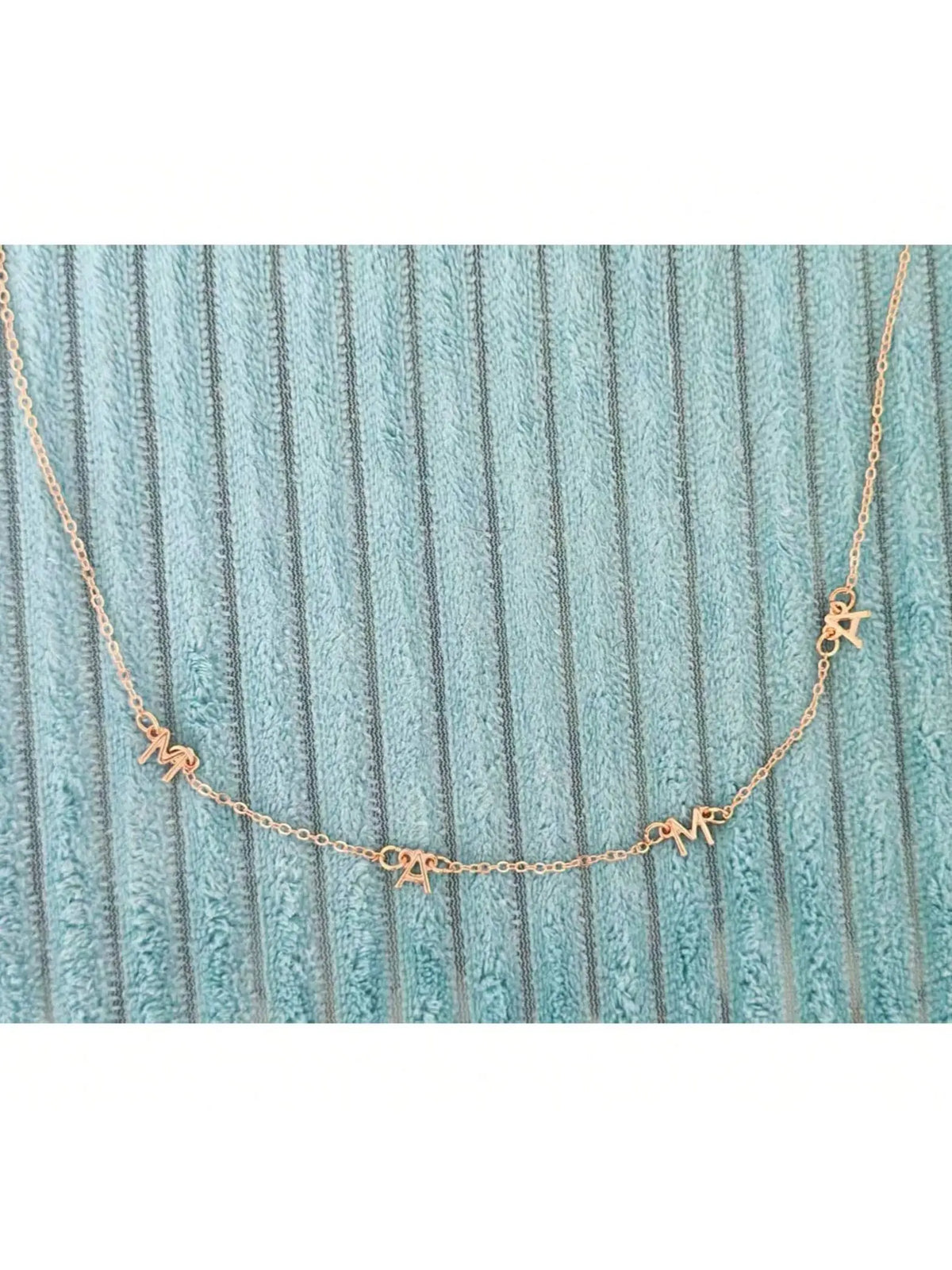 1PC Gold Silver Rose Gold Women's Stainless Steel letter "MAMA" Mother's Day necklace Chain Necklaces Personalized Jewelry Gift Mother's Gift Birthday Gift Christmas Gift Alphabet Necklaces, Accessory Necklace