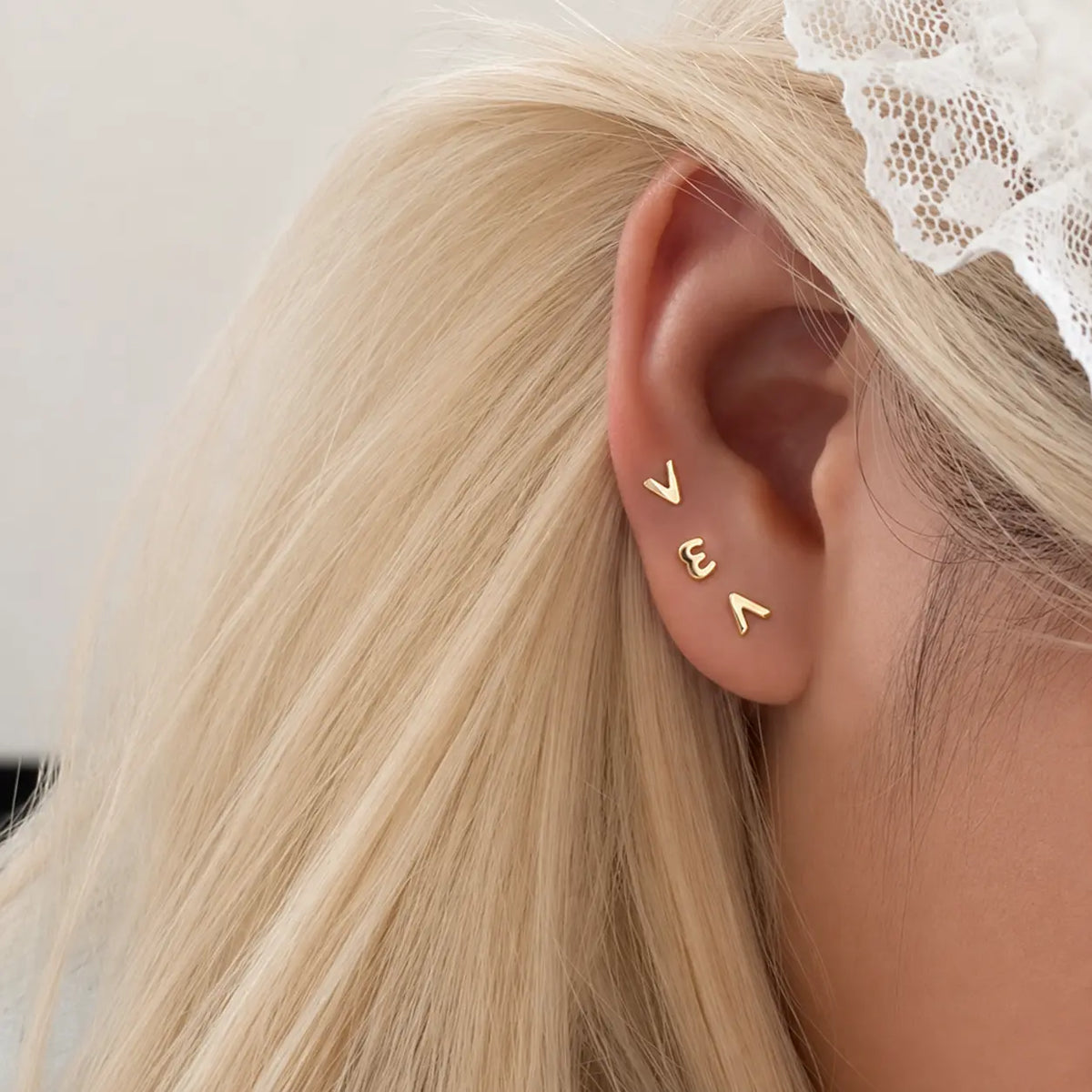 KUTLAN Angel Wing CZ Stud Earrings Pair, 18G Piercing Ear Jewelry, Sparkly Curated Ear Stack Accessory for Lobe Piercing Daily Party Wear