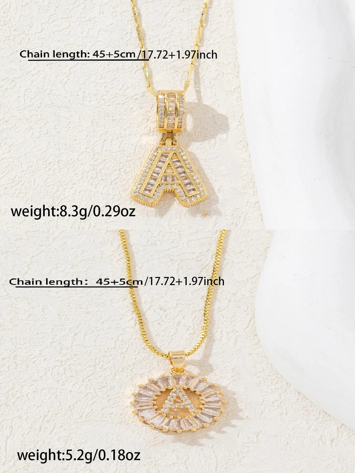 Letter Chain Necklace Set for Women, 26 Pendants with Zirconia Round Floral Design, Sister Matching Gift, Daily Wear Fashion Accessory, Casual Style Necklaces
