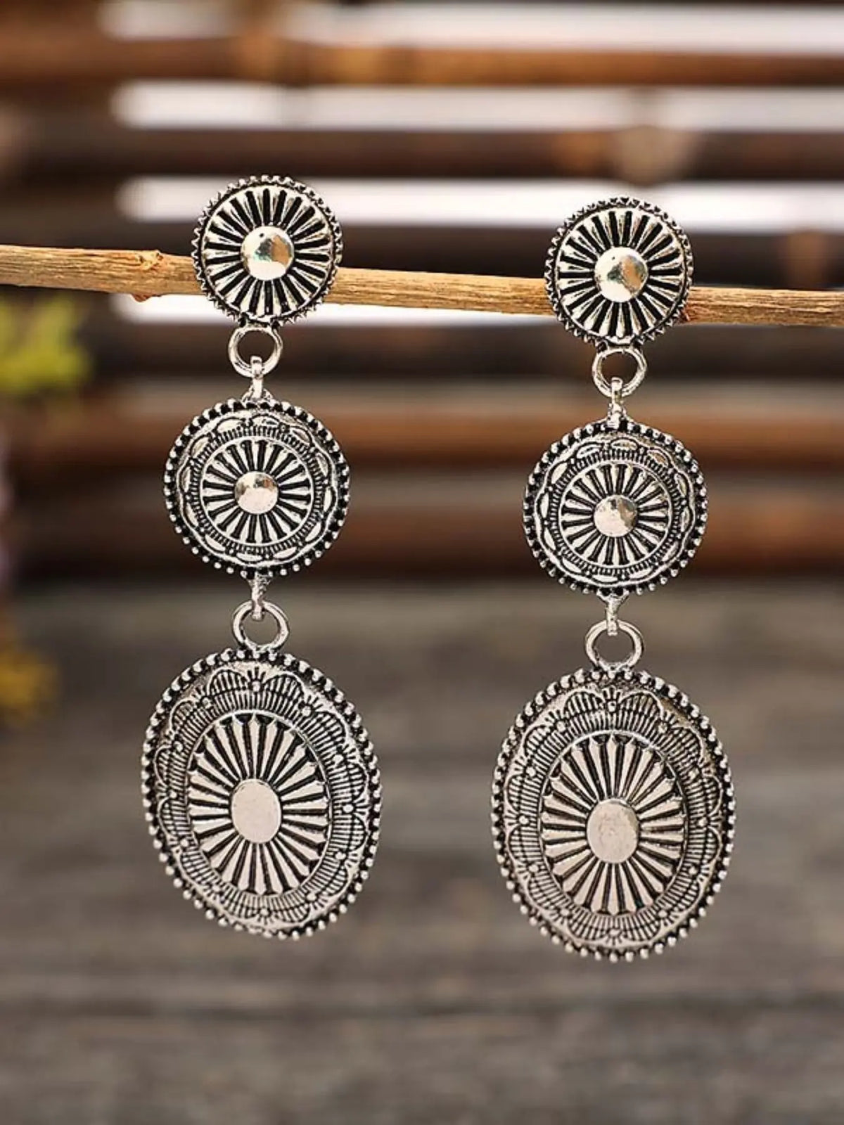 Vintage Bohemian Western Style Earrings, Metal Alloy Geometric Patchwork Design, Unique Dangle Earrings for Women, All Season Earrings, Drop Earrings, Earrings Dangling, High Quality Earrings, Trendy Jewelry