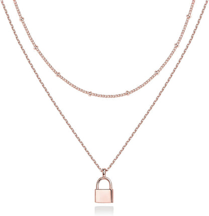 PAVOI 14K Gold Plated Layering Necklaces for Women, Cute Motif Pendants