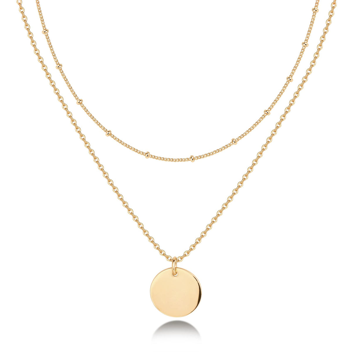 PAVOI 14K Gold Plated Layering Necklaces for Women, Cute Motif Pendants