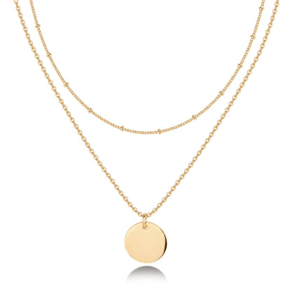 PAVOI 14K Gold Plated Layering Necklaces for Women, Cute Motif Pendants