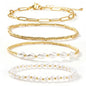 14K Gold Plated Pearl Beaded Cross Bracelets Stack Set for Women,Stretch Boho Colorful Christian Beads Ball Jewelry Friendship Summer Trendy Gift