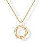 PAVOI 14K Gold Plated Dainty Statement Pendant Necklaces for Women