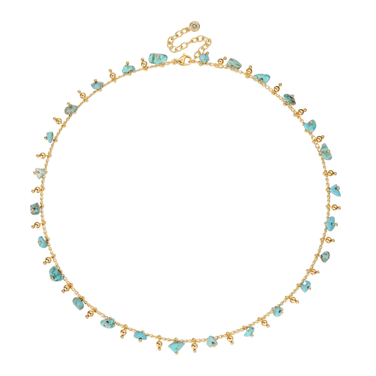 MTMY Beaded Necklaces for Women 14K Gold Plated Dainty Colorful Green/Rose Beaded Pearl Choker Necklace Delicate Boho Choker Necklace Jewelry Gift