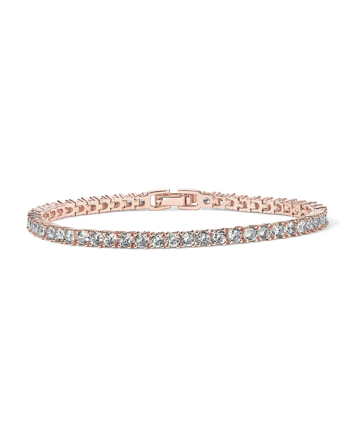 PAVOI 14K Gold Plated 3mm Cubic Zirconia Classic Tennis Bracelet | Gold Bracelets for Women