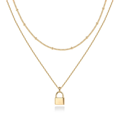 PAVOI 14K Gold Plated Layering Necklaces for Women, Cute Motif Pendants