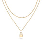 PAVOI 14K Gold Plated Layering Necklaces for Women, Cute Motif Pendants