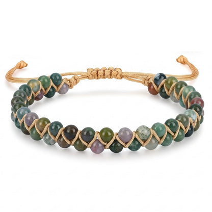 7 Chakra Healing Bracelet for Women Men, Jasper Bead Inspirational Gift