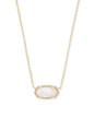 Kendra Scott Elisa Pendant Necklace for Women, Fashion Jewelry, 14k Gold-Plated